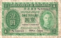 Hong Kong 1 Dollar,  1. 1.1952